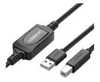 UGREEN US122 Aktywny kabel USB 2.0 A-B  do drukarki, 10m czarny - 1257294 - zdjęcie 1